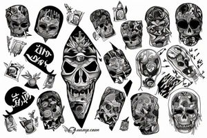 JR that has 21 inside it tattoo idea