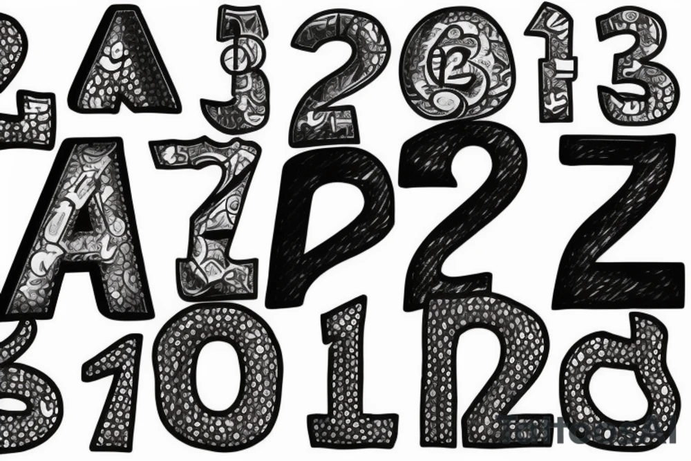 Letters JR that has the number 21 inside it tattoo idea