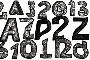 Letters JR that has the number 21 inside it tattoo idea