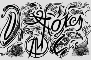 The name of my Son "Noah" tattoo idea