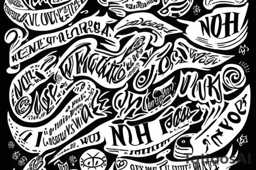 write Noah tattoo idea