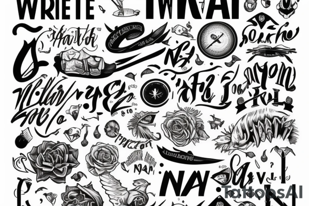 write Noah tattoo idea
