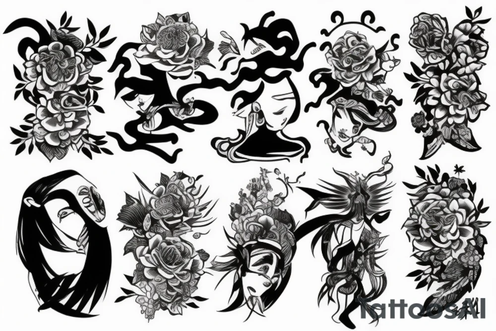沉思天使 tattoo idea