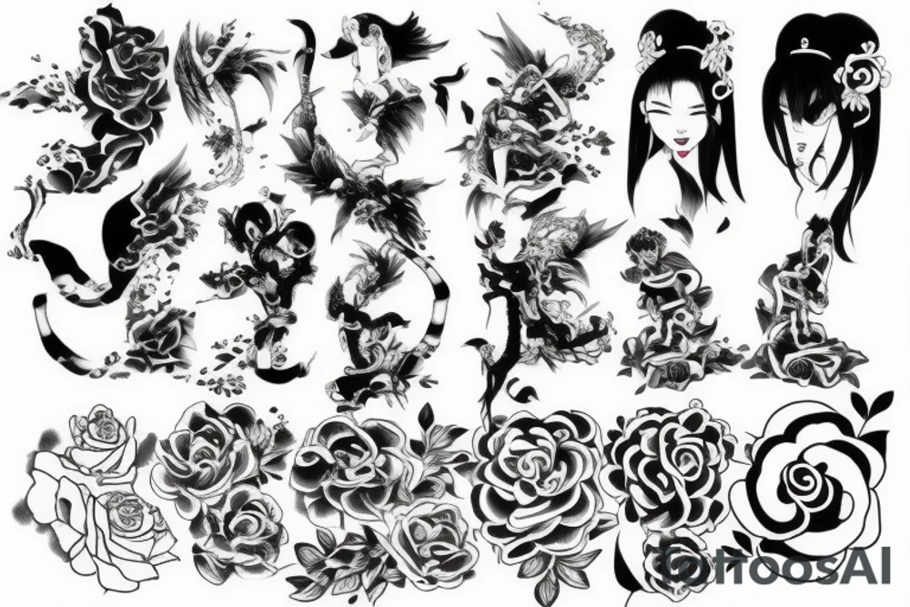 沉思天使 tattoo idea