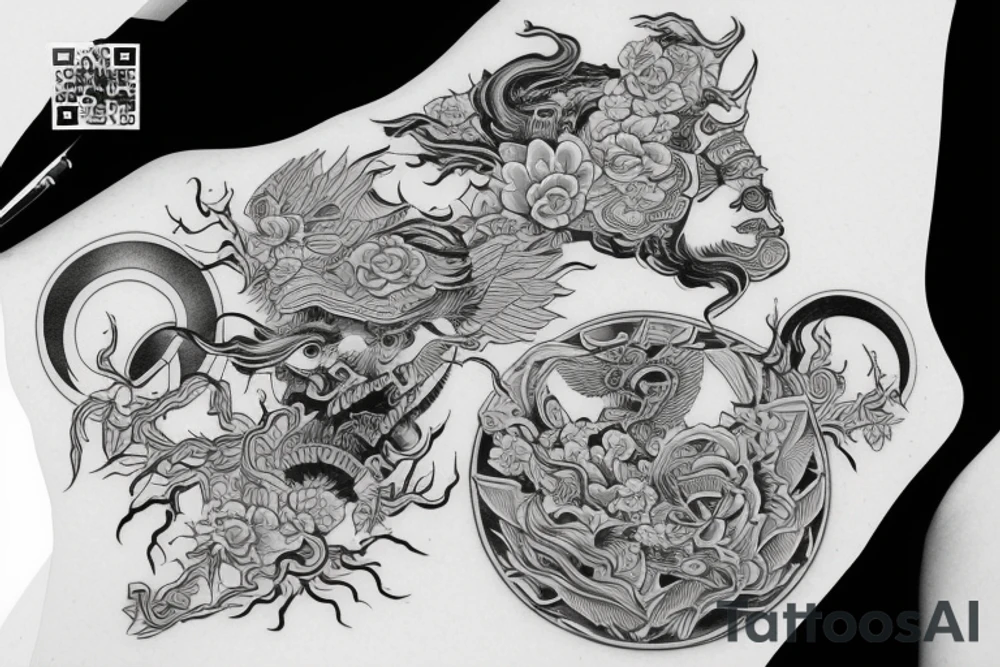 天使翅膀 tattoo idea
