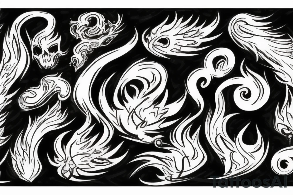 angry, faith, god, flames tattoo idea