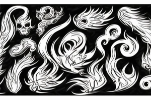 angry, faith, god, flames tattoo idea