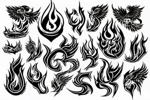 angry, faith, god, flames, small tattoo idea
