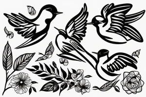 Swallow tattoo idea