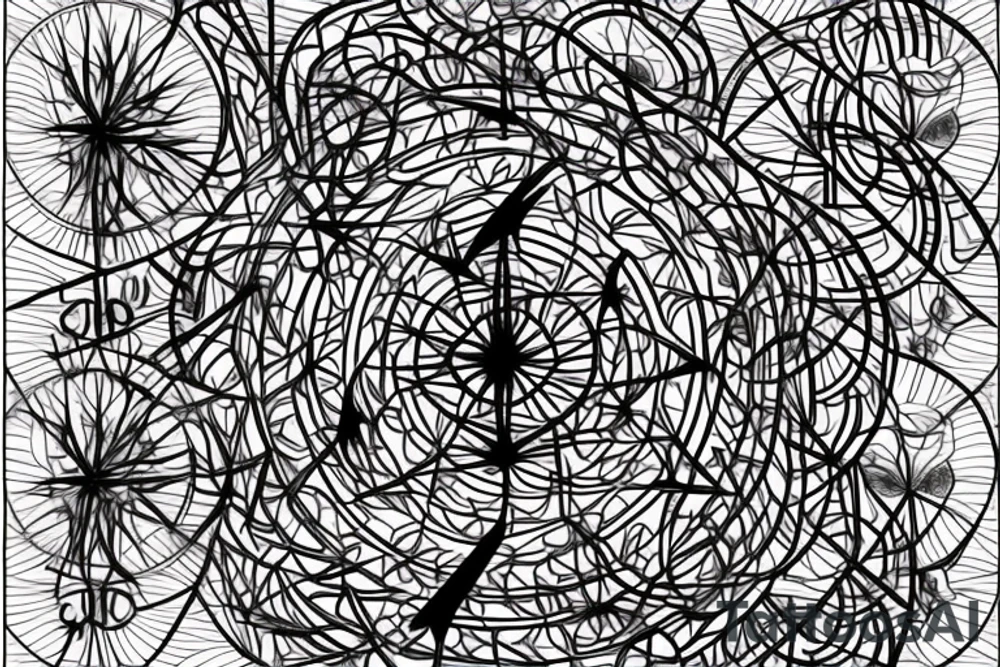 Mendala or sacred geometry style .Symbols of cruscifiction, nails, thorns, colors red, black, green, white. Hearts, month of September tattoo idea