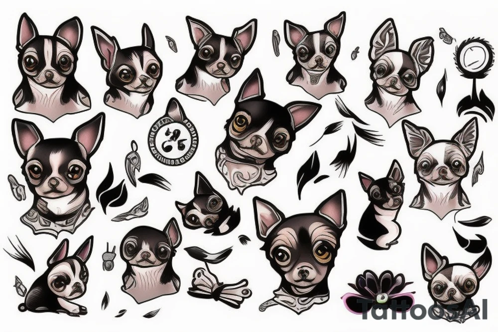 Chihuahua tattoo idea