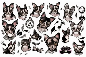 Chihuahua tattoo idea