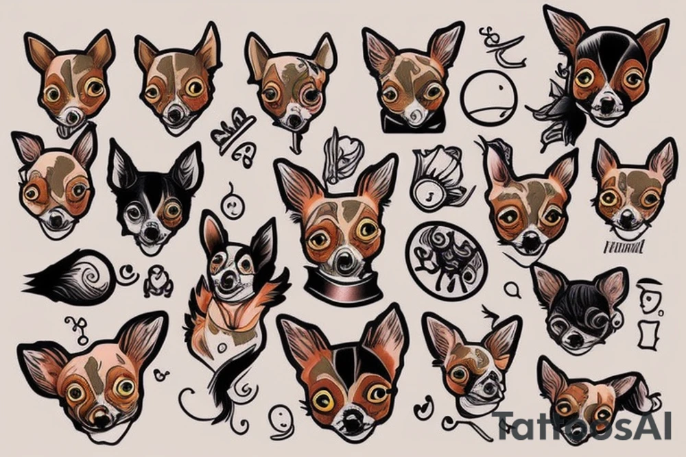 Chihuahua tattoo idea