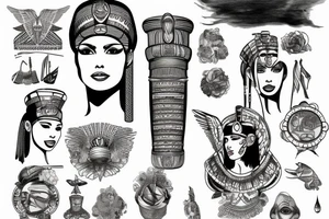 Cleopatra air plane new york tattoo idea