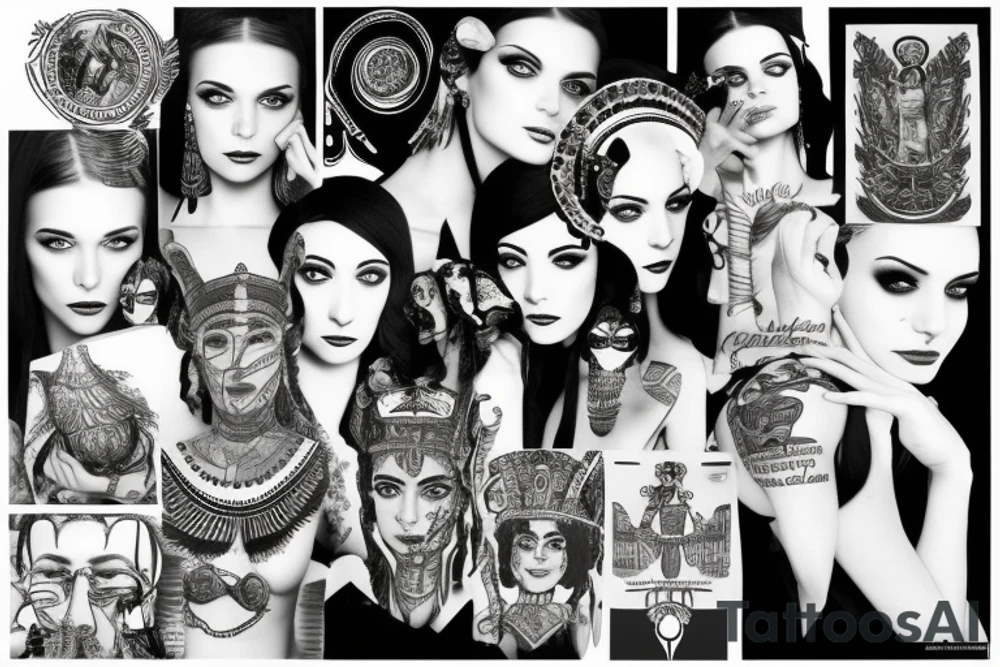 Cleopatra air plane new york tattoo idea