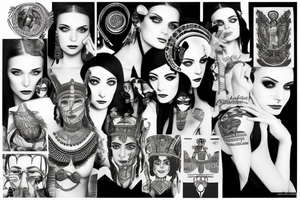 Cleopatra air plane new york tattoo idea