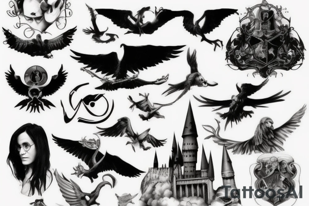 Harry Potter air plane tattoo idea