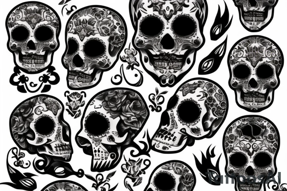 Dis de los muertod tattoo idea