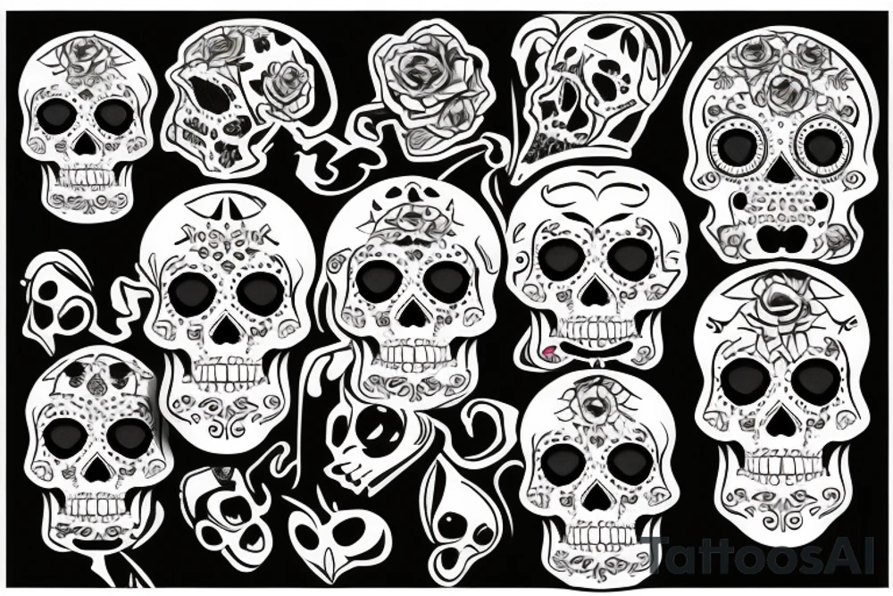 Dis de los muertod tattoo idea