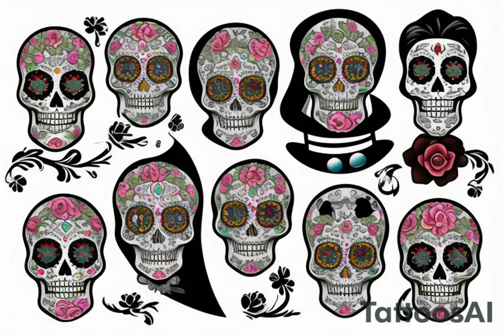 Dia de los muertos tattoo idea