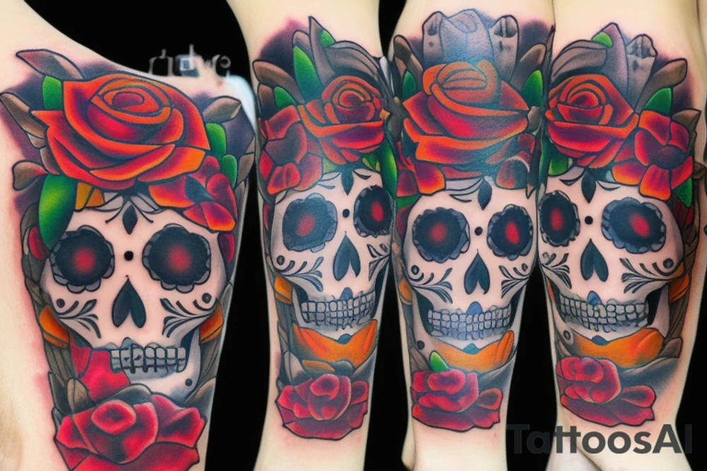 Dia de los muertos tattoo idea
