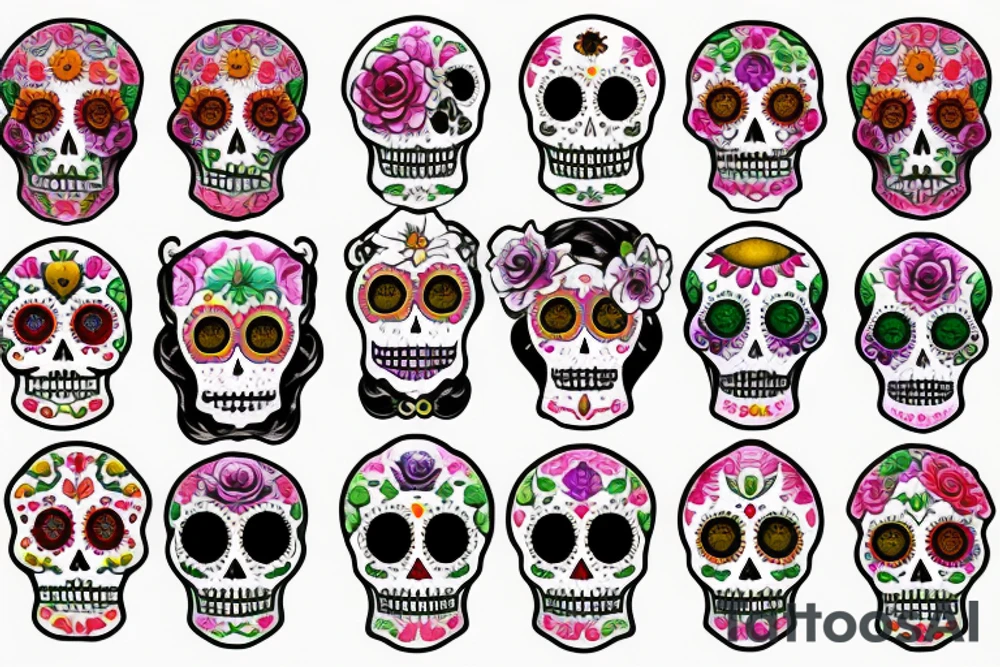 Dia de los muertos tattoo idea