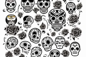 Dia de los muertos tattoo idea