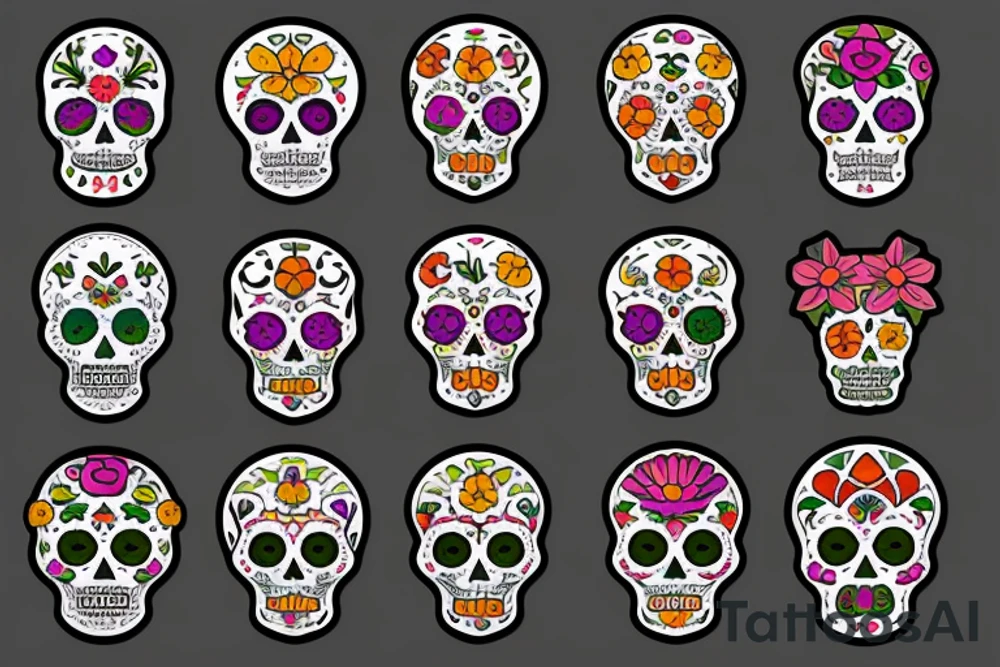 Dia de los muertos tattoo idea