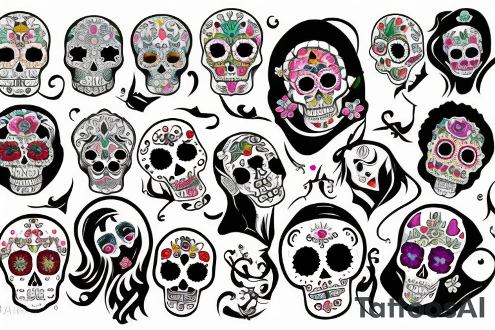 Dia de los muertos tattoo idea