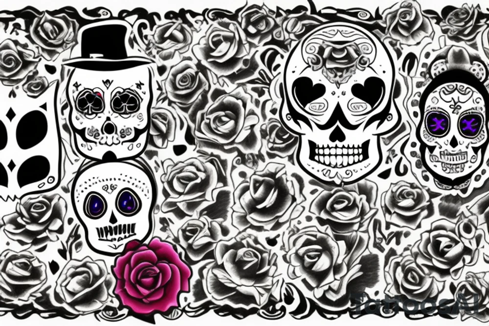 Dia de los muertos tattoo idea