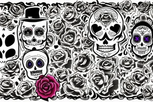 Dia de los muertos tattoo idea
