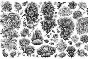 Marigold tattoo idea