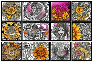 Marigold tattoo idea