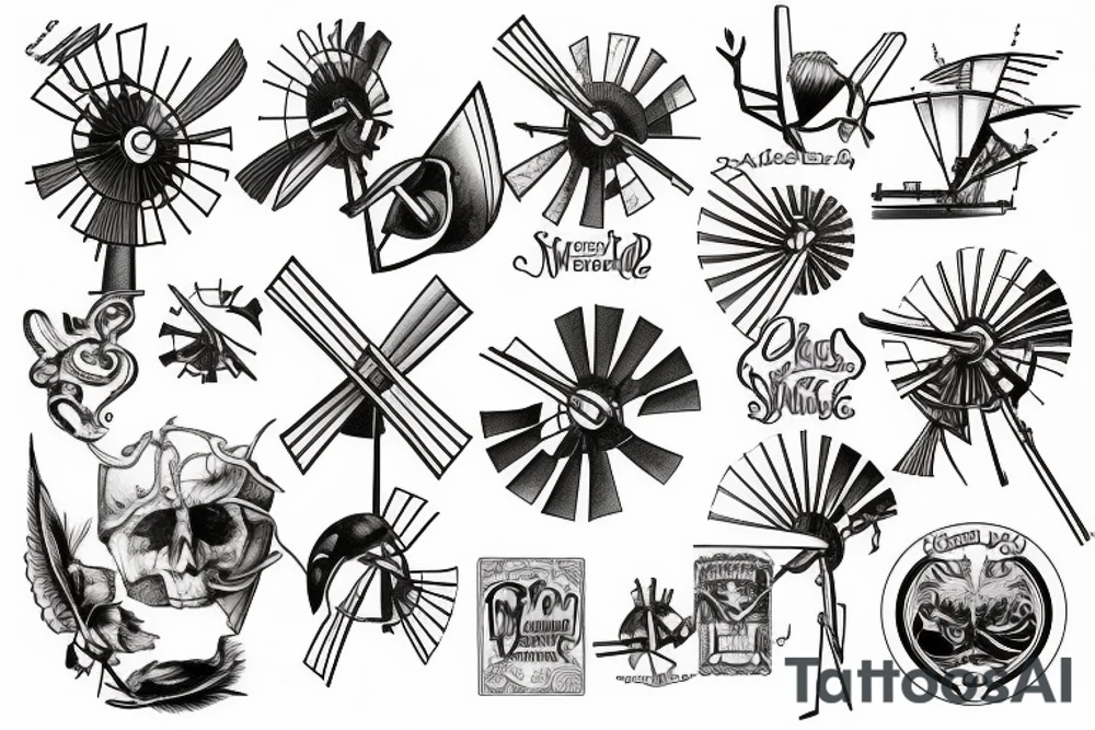 windmill tattoo idea