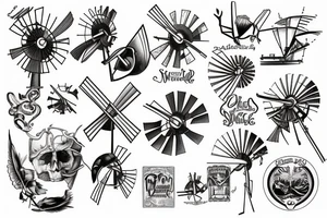 windmill tattoo idea