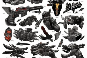 Octane from apex legends sleeve tattoo idea