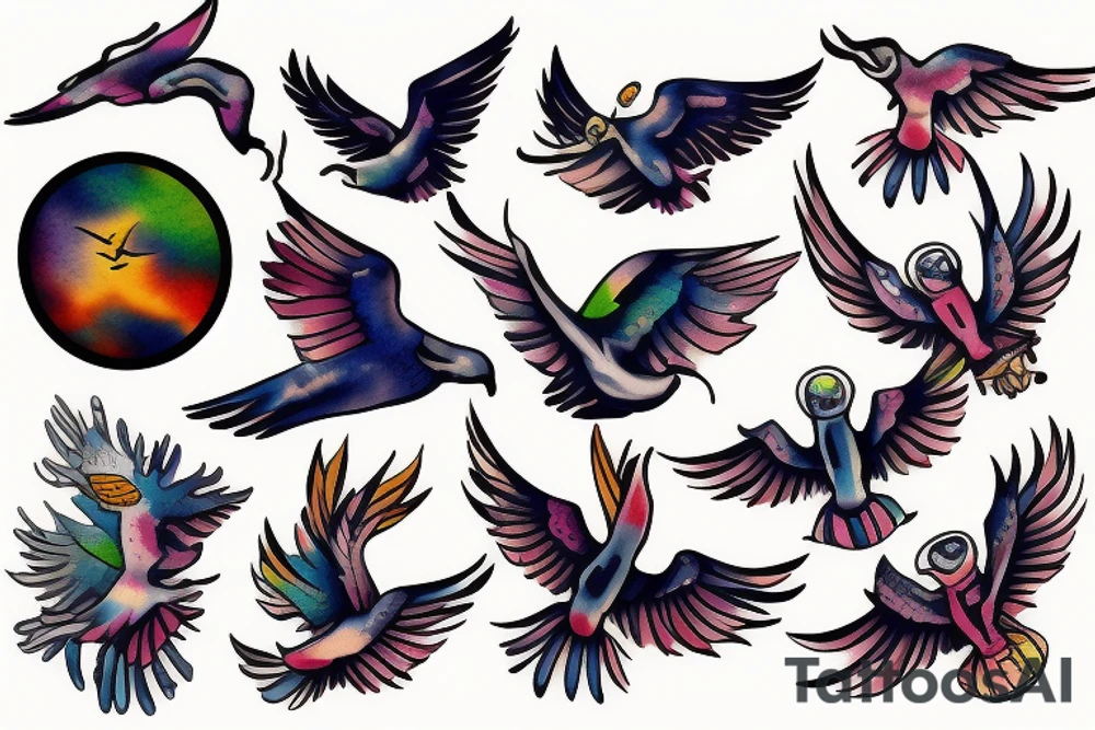 Skydiving Swoop tattoo idea