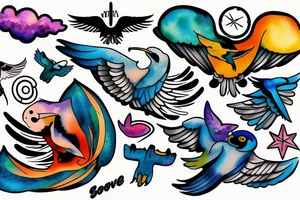 Skydiving Swoop tattoo idea