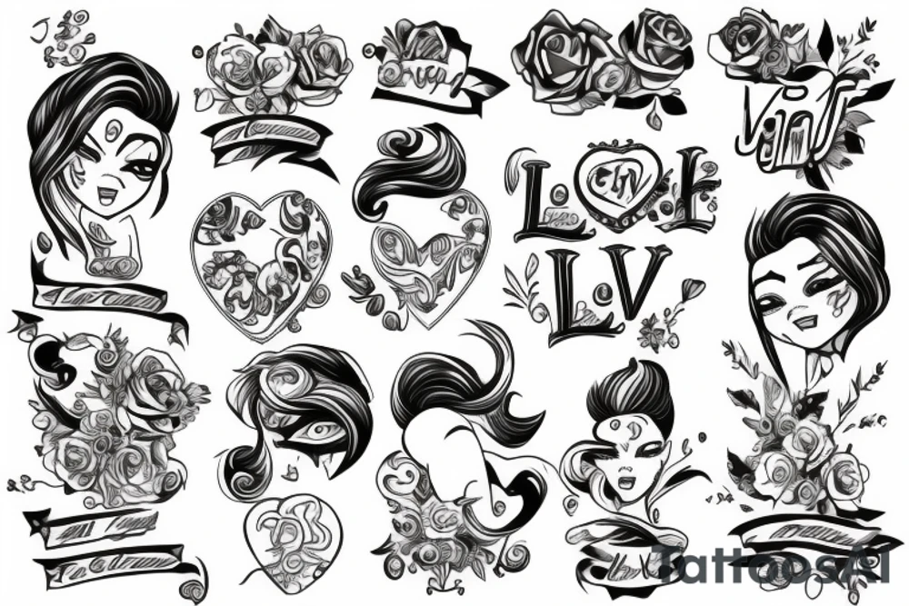 Perpetual love tattoo idea