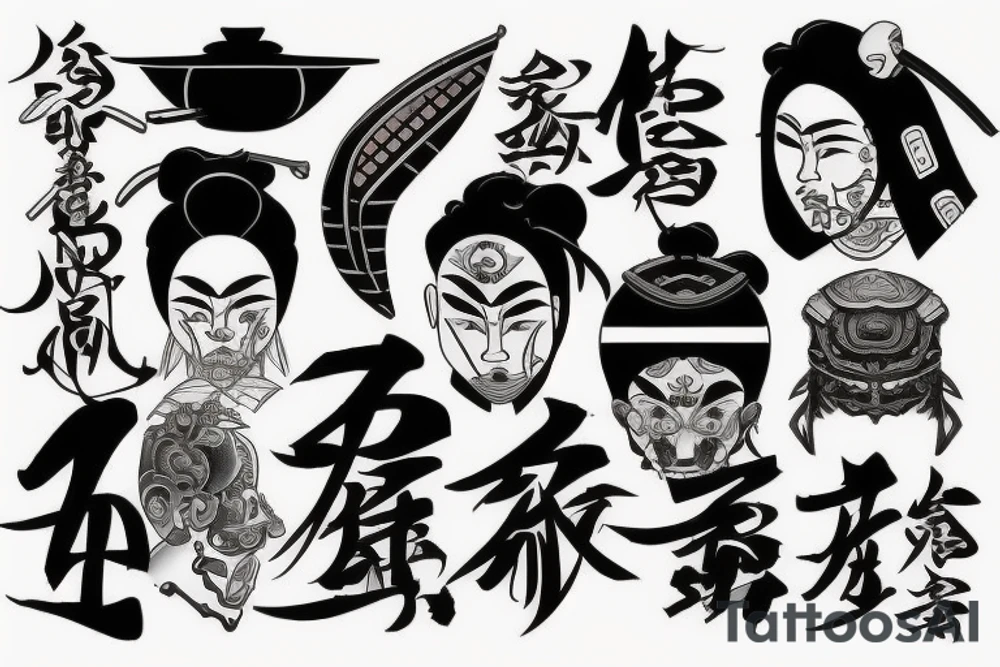 Samurai tattoo idea