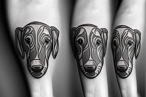 cute dachshund tattoo idea