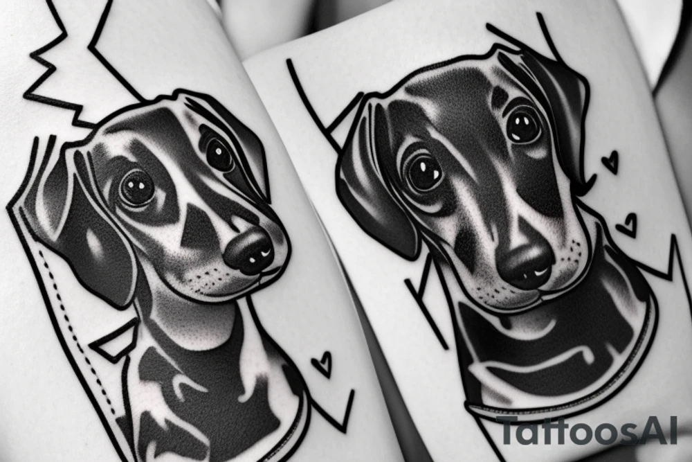 dachshund tattoo idea