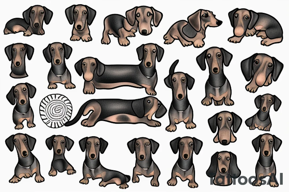 dachshund tattoo idea