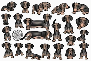 dachshund tattoo idea