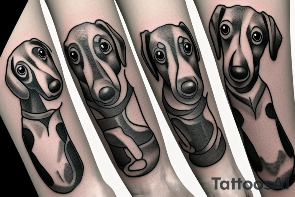 dachshund tattoo idea