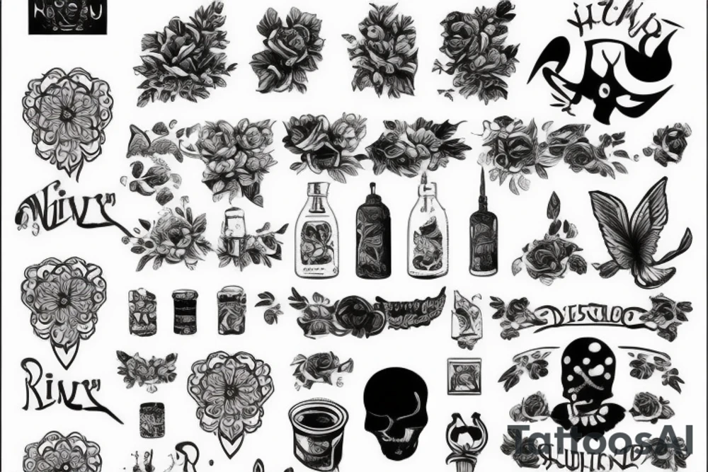 Чёрный кот на черепахе tattoo idea