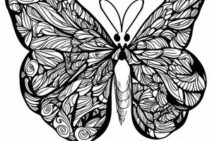 a butterfly emerging from a chrysalis. The quote "all that glorious temporary stuff" could be incorporated into the design tattoo idea