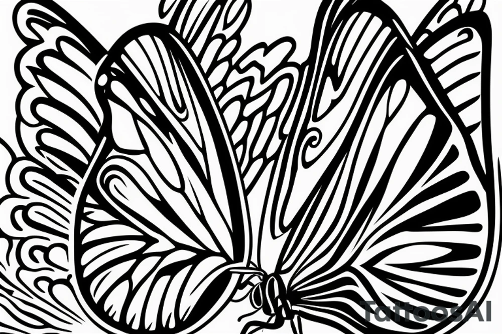 a butterfly emerging from a chrysalis. The quote "all that glorious temporary stuff" could be incorporated into the design tattoo idea