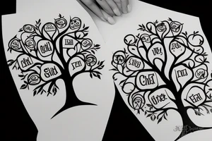 family tree and a chapel tattoo idea