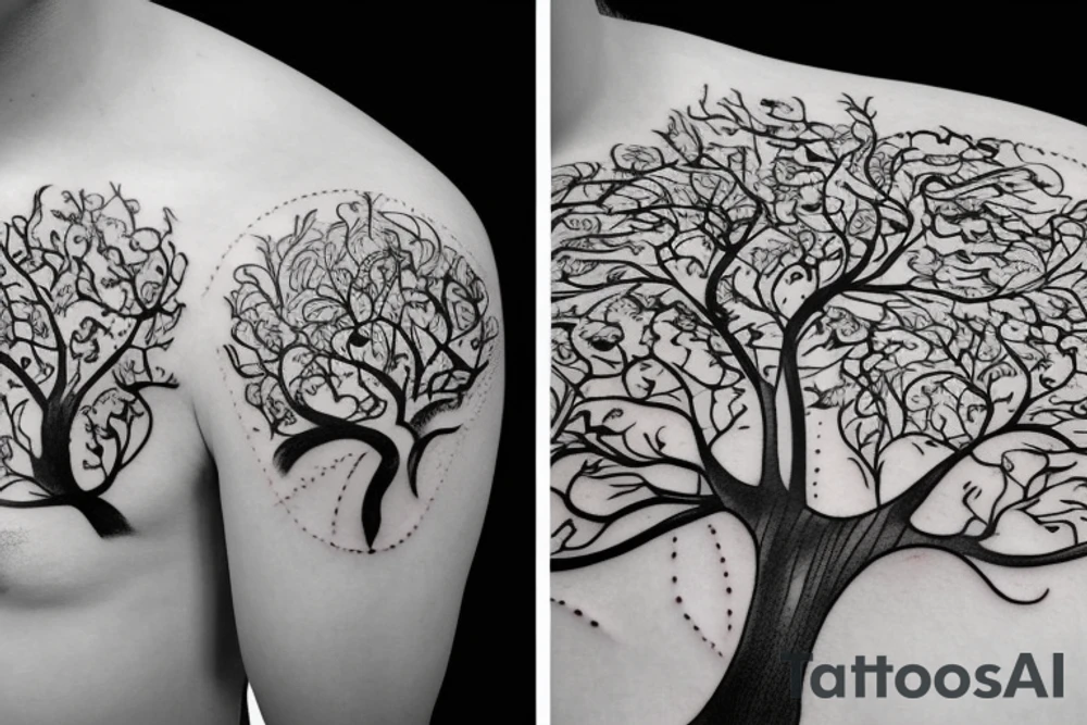 family tree tattoo idea